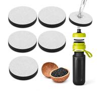 6PCS Filtres À Eau De Rechange Compatible Avec BRITA MicroDisc Filtration | Réduction du Chlore, Microparticules et Impuretés, Format Disque,Filtres Charbon Actif pour Bouteilles et Carafes Filtrantes