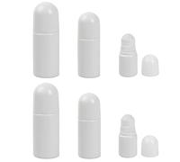 6Pcs Flacons Roller Vides Rechargeables en Plastique, Flacon Roll On Rechargeable Bouteille Roll-on Réutilisables Anti-Fuite, Portable Plastic Roller Bottles pour Huiles Essentielles, 30/50/60ml