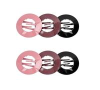6Pcs Flexible Round Hair Clip, Soft Bendable Flat Claw Hair Accessory for Women, Comfortable Styling Tool for Sleeping Driving Resting