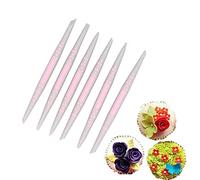 6PCS Fondant Outils, Plastique Fondant Sculpture Stylo Modélisation Sculpture Outil Gâteau Sculpture Stylo pour Gâteau Fleur Sculpture Poterie