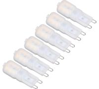 6Pcs G9 LED Light Bulbs Dimmable 3W Energy Saving 360 Degree Light Bulb for Ceiling Lamps and Suspension Lamps Natural White 110-140V