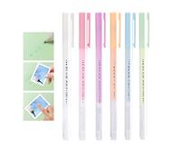 6pcs Glue Pens Quick Dry Glue Pen, Scrapbook Quick Dry Glue Pen, Crafting Fabric Pen Glue Pen, Fine Tip Glue Pen, Rolling Ball Glue Pen, For Scrapbooking, Handmade Stationery, Papercrafts