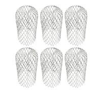 6PCS Gouttière Guard, Metal Aluminium Gouttière Feuille Filtre Filtre Mesh, Expansible Drain Guard Monté Sur Mousse, Limon, Débris Guard