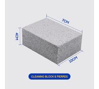 6Pcs Grill Nettoyage Pierre, Blocs Briques de Nettoyage, Griller Pierre Nettoyant Ponce pour Nettoyer Barbecue Grills/Griddles/Four Carreaux