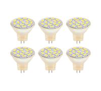 6Pcs GU4 LED Ampoule 270LM 15LED Economie d'énergie MR11 Track Lampe 12V 3W lumière chaude 3000K