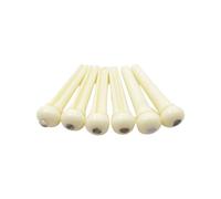 6Pcs Guitar Bridge Saddle Nut Acoustic Guitars Bridge Pins Replacement String Pegs Guitar Accessories Easy to Use Musical Parts