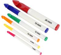6pcs Häkchen -Haken -Set mit ergonomischen Griffen dicke Nadeln DIY -Bastelzubehör für Frauen
