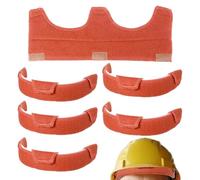 6PCS Hard Hat Sweatband | Cotton & Sponge Washable Helmet Liner 25x9cm | Self-Adhesive Replacement Headgear Pads | Men Women Construction Safety Helmet Accessories
