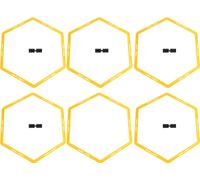 6pcs Hexagon Agile Ring Polygon Physikalisches Training hexagonal Stiefanzug Fußballausrüstung