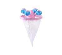 6pcs Household Washing Machine Filter Floating Hair Filtering Mesh Removal Laundry Catcher Debris Bag Wash Ball Pour Machine(Pink)