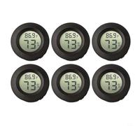 6PCS Hygromètre Thermometer Numérique pour précis Intérieur 6PCS | Lecture précise température et humidité, pour idéal santé famille, évite rhumes et moisissures, écran LCD clair