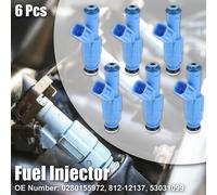 6pcs Injecteur Carburant Essence 0280155972 Remplacement Buse pour Dodge pour Ram 1500 3.7L 2002-2003
