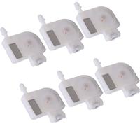 6PCS Ink Damper Replacement with Mesh Filter PP Plastic Printer Damper for DX5 DX6 DX7 White Thread (Fil blanc)