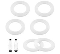 6pcs Joint Torique pour Bouteille Sodastream, Joint Torique en Silicone Blanc pour Bouteille Sodastream Joint d'Étanchéité de Rechange pour Bouteille en PET & Bouteille en Plastique