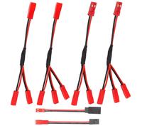 6pcs Jst Splitter Jst Mâle Femelle Y Câble Rc Jst Y Adaptateur Parallèle Harnais Jst À Jr Adaptateur Pour Traxxas Trx-4 Rc Voiture Camion Ventilateur Esc Batterie Moteur-Marque Générale