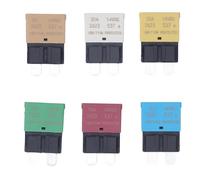 6pcs Kit d'assortiment de lame de réinitialisation automatique E37 ATM Mini Circuit Breaker Protector 5A 10A 15A 20A 25A 30A 14VDC Application de large pour les bateaux RV