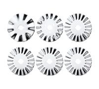 6pcs Lames de Coupe Rotatives à Cranter de 45mm, Lames de Coupe Rotatives Ondulées Lames de Rechange pour Coupe Rotative pour Tissu pour Couture Matelassage Artisanat