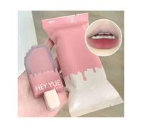 6PCS Lip Gloss Velvet Satin Lipstick Lip Ice Cream Lip Glaze Waterproof Long Lasting Beauty Woman Lips