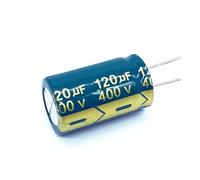 6pcs/lot 400V 120UF high frequency low impedance 400V120UF aluminum electrolytic capacitor size 18 * 30 20% AUOQKQUT