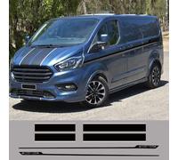6Pcs / Lot Car Hood Side Rear Door Stickers, pour Ford Transit Tourneo Custom Camper Van Sport Vinyle Stickers Tuning Auto Accessories