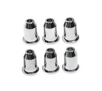 6pcs / Lot Ferrules De Guitare Électrique En Métal À Travers Les Bagues De Corps Pièces Remplacements