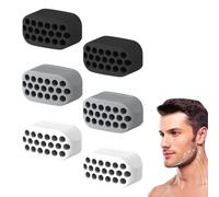 6pcs Machoire Musculation, chewing gum musculation ma, chewing gum musculation machoire, Silicone Jaw Exerciser, Muscler Mâchoire pour Hommes et Femmes