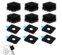 6pcs Manchon de Micro avec 6pcs Adhésif Magique, Noir Coupe-Vent Manchons Anti-Vent Micro Couvercle de Manchon de Microphone Accessoires Vidéo Professionnels Compatible avec Insta360 X3