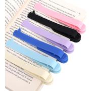 6pcs Marque-Pages Automatiques, Marque-Pages Intelligents en Silicone avec Emplacement pour Stylo Expressions Faciales et Pouce Levé pour les Amoureux des Livres Femmes Hommes Étudiants