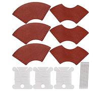 6PCS Marque-Pages en Cuir de Bovin Faits à la Main Rétro en Cuir de Vachette Coins de Page Outil de Pendentif Semi-fini pour Les Amateurs de Livres Cuir Tanné Végétal Marron