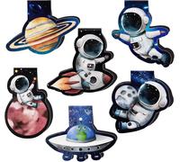 6pcs Marque-Pages Magnétiques Signets Astronaute Planète Marque-Page Pour Cadeau Bricolage Décoration Papeterie Artisanat École Cadeau Anniversaire Noël Nouvel An