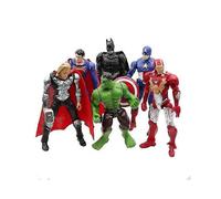6pcs Marvel DC superhero PVC action figures, toy set, kids gift [HK]