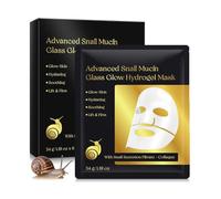 6PCS Masque Collagène à Mucine d'Escargot Hydratant Pour le Visage Masque en Tissu avec Acide Hyaluronique Anti Rides Anti Vieillissement Soin Quotidien Ultra Hydratant pour Peau Sèche et Sensible