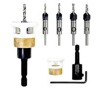 6PCS Meche Bois,Fraise Defonceuse Manche Hexagonal Pratique De 1/4", Hss-M2 Forets Meche Foret Bois Pour Menuiserie DIY