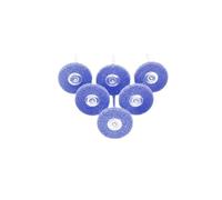 6pcs Mini Brush Abrasive Wheel Nylon Fiber Grinding Sanding Head +1pcs 3mm Shank Buffing Polishing Tools For Dremel(6pcs p1000 purple)