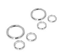 6PCS MOTOCYLACE SpeedBeter Trim Couvercle de Couverture de Couverture de Couverture Compatible avec Les modèles Electra Street Road 96-13 ACCESSOIRS DE Cluster Instrument(Chrome)