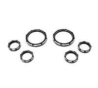 6PCS MOTOCYLACE SpeedBeter Trim Couvercle de Couverture de Couverture de Couverture Compatible avec Les modèles Electra Street Road 96-13 ACCESSOIRS DE Cluster Instrument(Black)