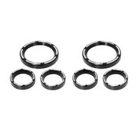 6PCS MOTOCYLACE SpeedBeter Trim Couvercle de Couverture de Couverture de Couverture Compatible avec Les modèles Electra Street Road 96-13 ACCESSOIRS DE Cluster Instrument(A Black)