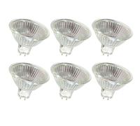 6PCS MR16 12V 10W GU5.3 Lampes Halogènes Réflecteur MR16 Spot Halogene | Ampoule MR16 Halogène Dimmable Blanc Chaud pour Hotte Aspirante,Plafonnier