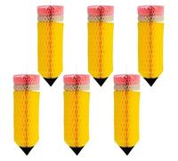 6pcs Multifunctional Honeycomb Ball Pencils Large Pretty Classroom Ceiling Decoration Crayon Paper Hanging (Crayon de papier sus