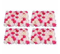 6pcs Mur de fleurs artificielles Mur de fleurs artificielles Panneau mural mariage 60x40cm