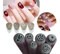 6pcs Nail Art Stamp Pen Set,Stamping Nail Art Tool,Tooli Art,Ensemble De Stylos Tampons Pour Nails Art,Nail Graffiti Nail Art Dotting Tools, DIY Nail Art Tools Pour Les Filles Et Les Femmes (1/Set)
