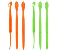6pcs Orange Éplucheur Outils, Plastique Citrus Pelure Coupeur Citron Ouvreur Légume Trancheur avec Long Manche Fruit & Légume Ouvreur & Coupeur Cuisine Gadgets Accessoires (Vert + Orange)