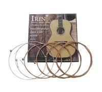 6pcs / Pack Folk Guitare Chaîne En Acier Cordes Core Ensemble Pratiquer La Pièce De Remplacement Accessoire Pour Folk Acoustique