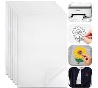 6PCS Papier Hydrosoluble Broderie,30 * 20cm Imprimable, à réaliser soi-même