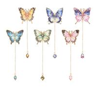 6pcs Papillon Marque-Pages Métal avec Chaîne, Vintage Jolis Marque-Pages Marqueurs de Livres Esthétiques pour la Lecture Femmes Enseignant Étudiant Écrivains Cadeaux pour Amoureux des Livres