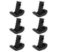 6pcs Patins de Ski Walker 4302 pour EZ Fold-N-Go, Pieds de Rechange Walker Compatibles avec EZ Fold-N-Go et Able Life Space Saver (Noir)