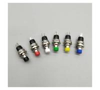 6pcs PBS-110 7MM Momentary Push button Switch Press the reset switch Momentary On Off Push Button SwitchNormally Open NO NWPNLXEA(6pcs Each color,Press to power off)