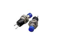6pcs PBS-110 Momentary Push Button Switch for Model Railway Hobby 7mm pbs110 red yellow green blue black white NWPNLXEA(Blau,Press off-NC)