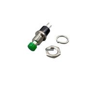 6pcs PBS-110 Momentary Push Button Switch for Model Railway Hobby 7mm pbs110 red yellow green blue black white NWPNLXEA(Green,Press off-NC)
