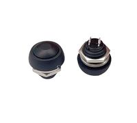 6Pcs PBS-33b 2Pin Switch 12mm 12V 1A momentary Push button Switch since the reset Non-locking NWPNLXEA(Nero)